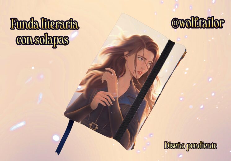 Diseño de funda literaria pendiente