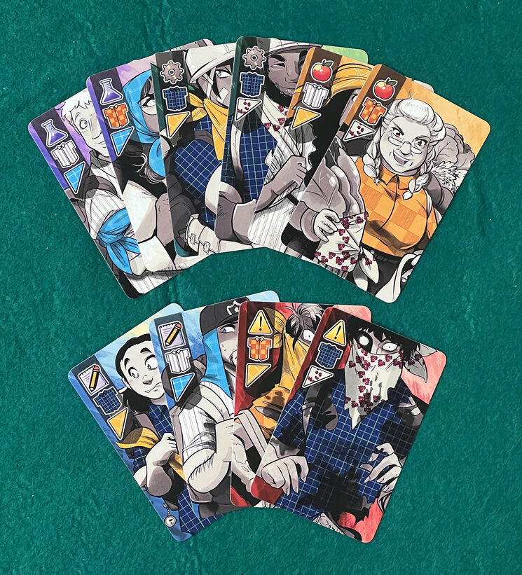 Algunas cartas del juego