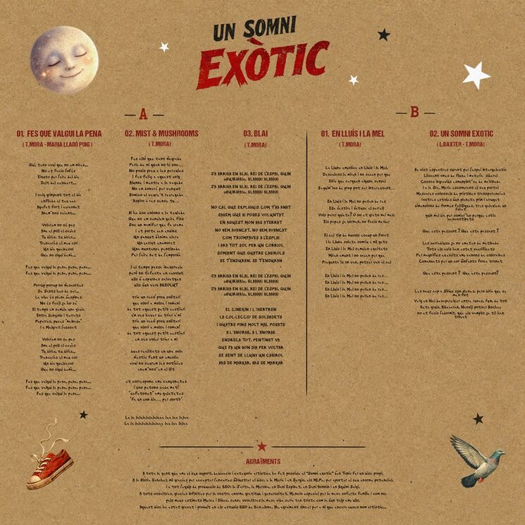 Contraportada EP "Un sueño Exótico"