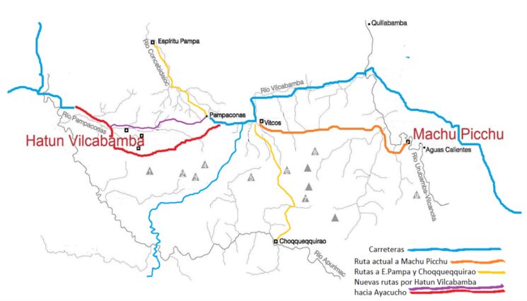 Hatun Vilcabamba y el valle de Pampaconas entre Machu Picchu y Ayacucho