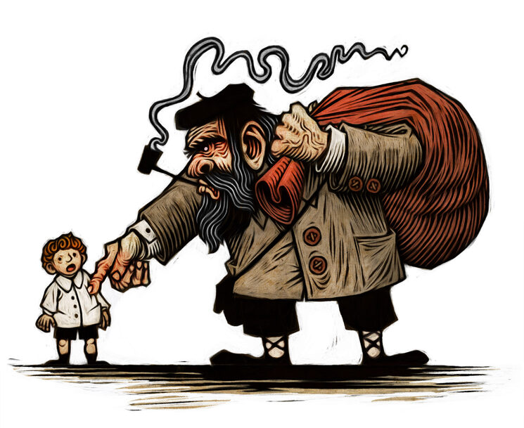 El Apalpador. Ilustración de Tomás Hijo.