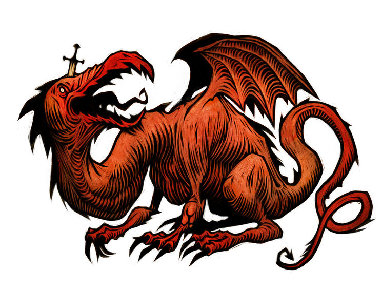 Coca de Redondela. Ilustración de Tomás Hijo.
