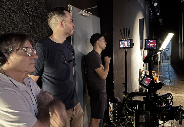 Filmando MAR ROJO en Barcelona