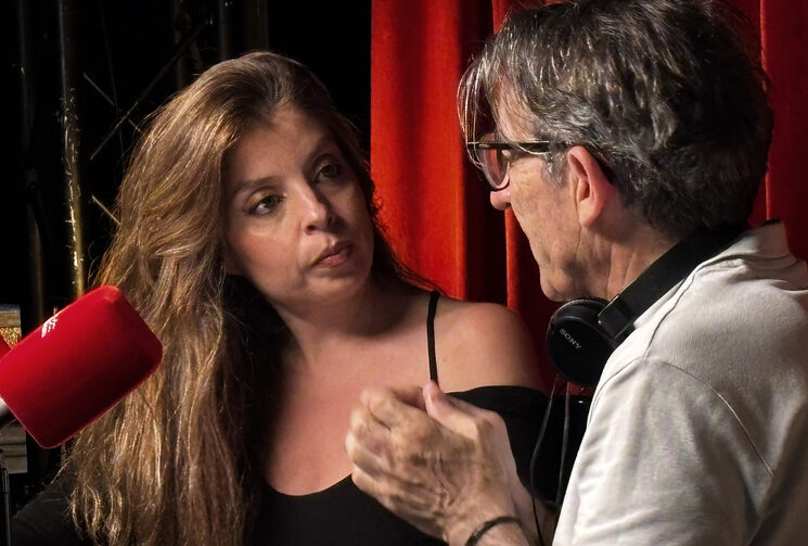 Soleá Morente y Javier Tolentino en un momento del rodaje