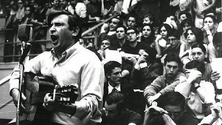 Concierto de Raimon en la Complutense de Madrid, 18 de mayo de 1968