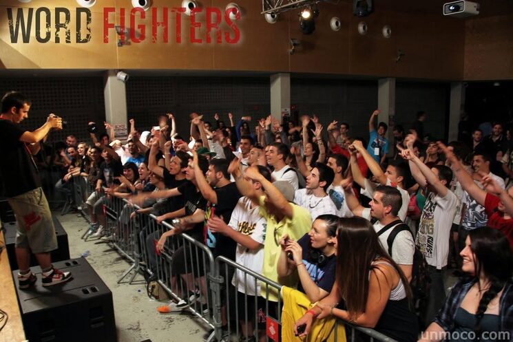 Word Fighters 3 · Alma Libre frente al público · Foto: Unmoco.com