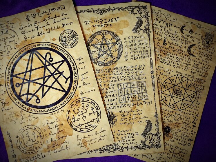 3 páginas del Necronomicon al azar