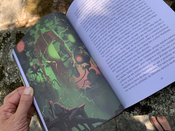 Un pequeno adianto do interior da edición ilustrada por Miguel Robledo