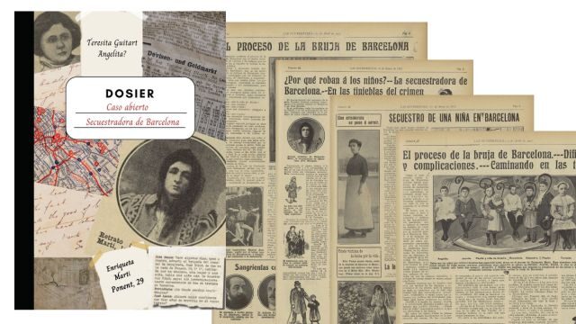 Carpeta con páginas completas de periódicos de 1912