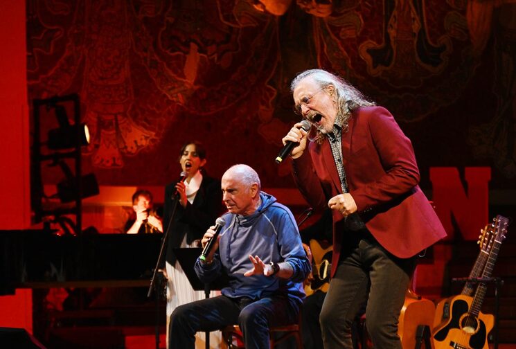 Lluís Llach i Joan Reig al concert homenatge | Juan Miguel Morales