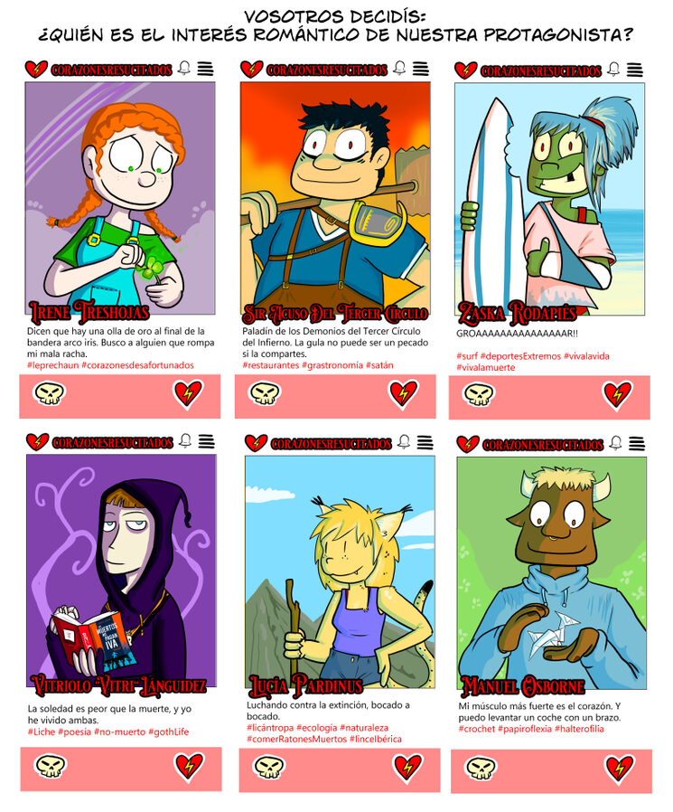 Uno de estos será el interés romántico de la prota