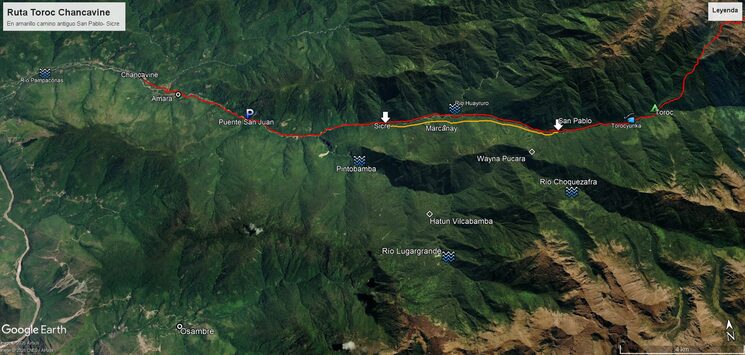 Camino inca alternativo Ayacucho Vilcabambane
