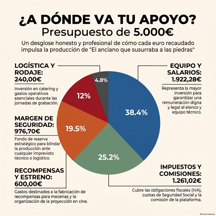 Distribución prevista del presupuesto