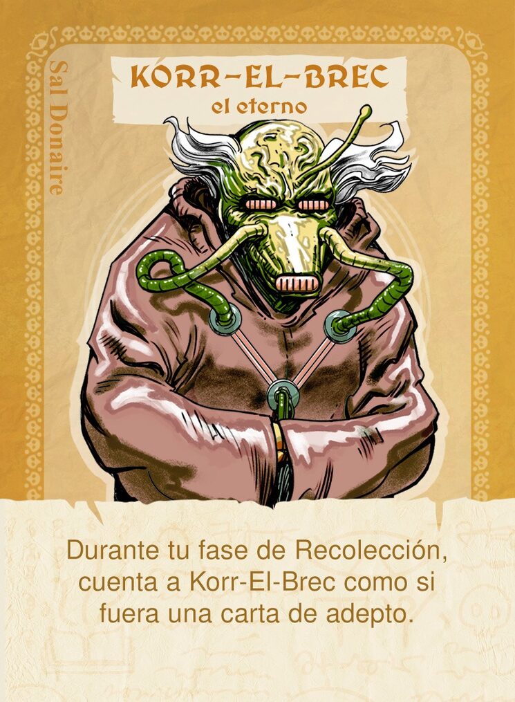 Carta exclusiva diseñada por Sal Donaire solo para Verkami de regalo para todos los Mecenas.