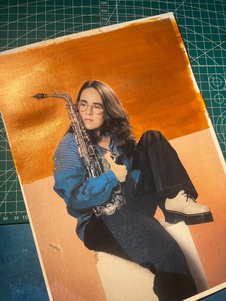 Proceso de tratamiento artístico para la portada de ZUTABE (por Clara Ruiz)
