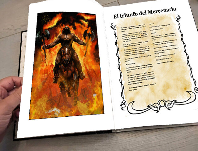 muestra del libro abierto
