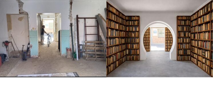 Como es y como será la biblioteca