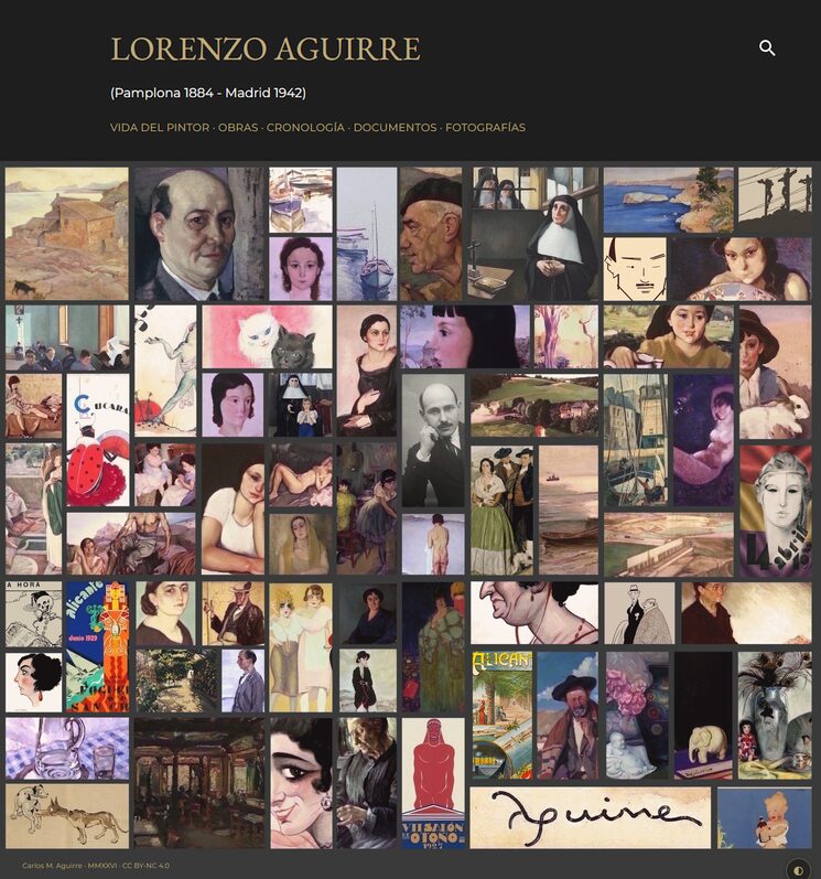 Captura de la web de Lorenzo Aguirre