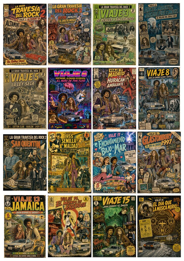 Portadas de los viajes