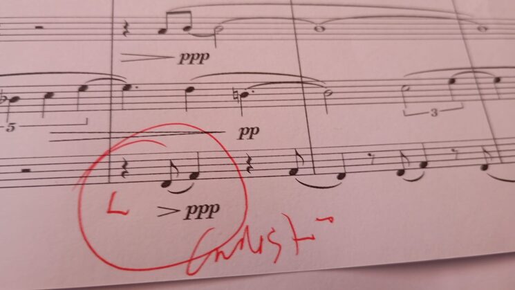 Detalle de la Partitura