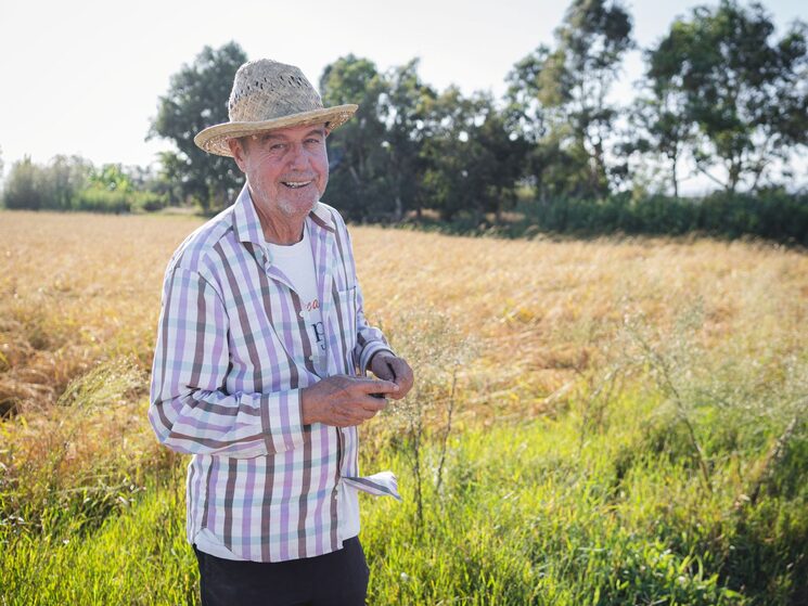Enric Cort en su finca Illa de Mar