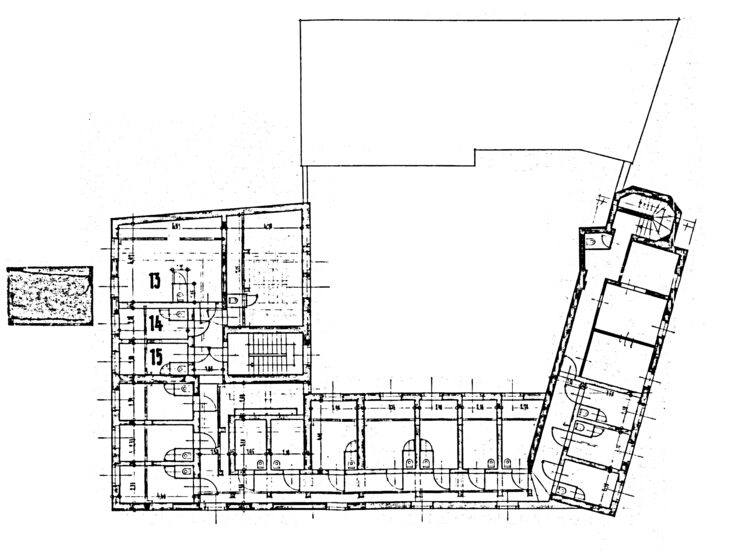 Plano de la cárcel de Innsbruck en la que Leokadia Justman estuvo presa