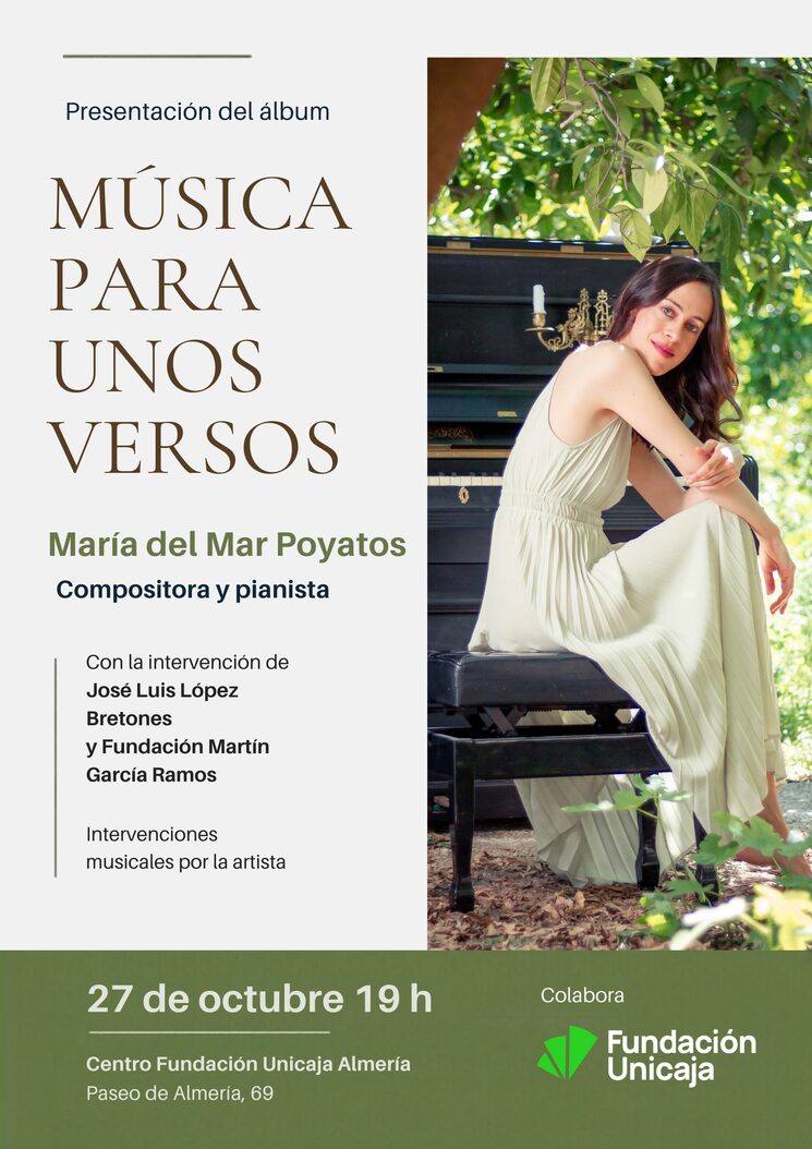 Presentación de "Música para unos versos" en Centro Fundación Unicaja Almería