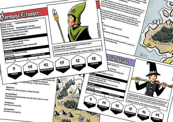 Las fichas en el verkami de El libro básico